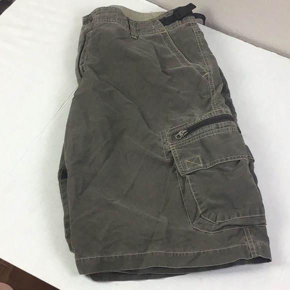 Kuhls Dark Khaki Cargo KUHL DRY Cargo Utility ShortsMens XL - Picture 7 of 7